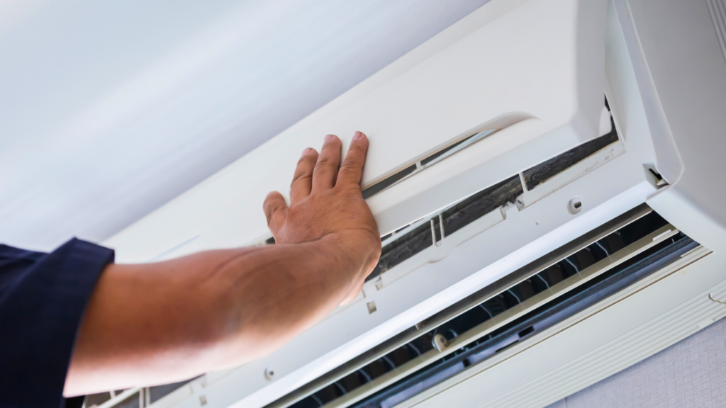 Nadelen verwarmen met airco